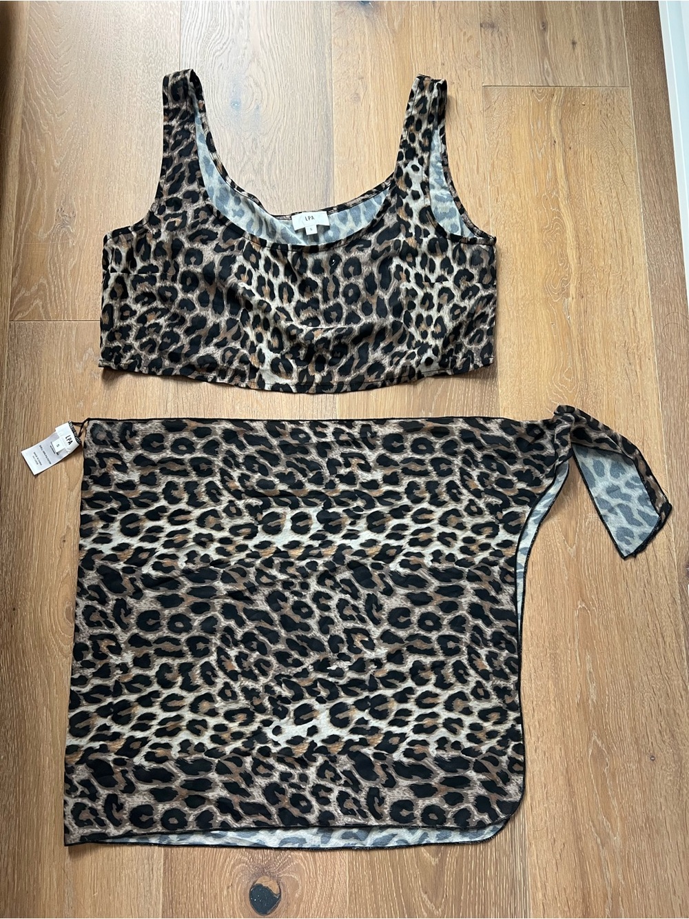 LPA Leopard Cover up set - size small - never worn
